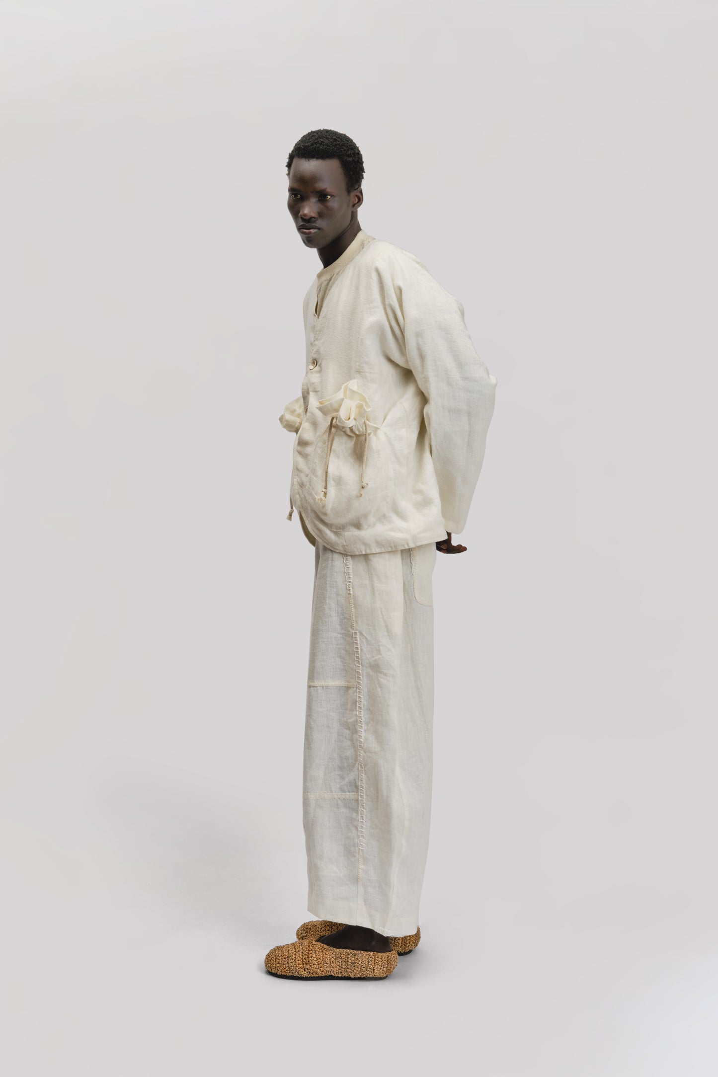 Beekeeper Jacket – Japanese Brushed Linen - White