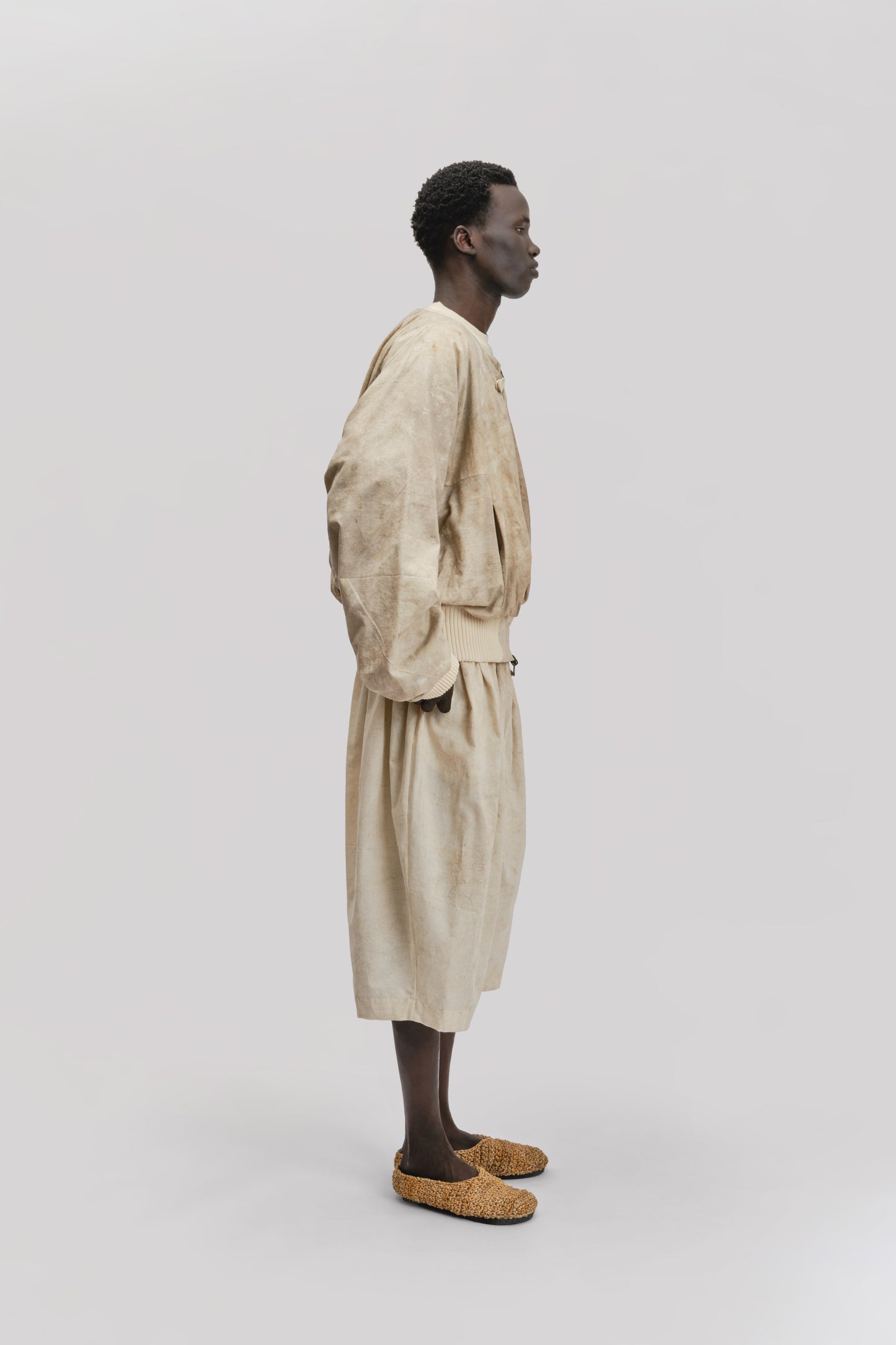 Roly Poly Jacket - Dabu Organic Cotton - Cream Mud