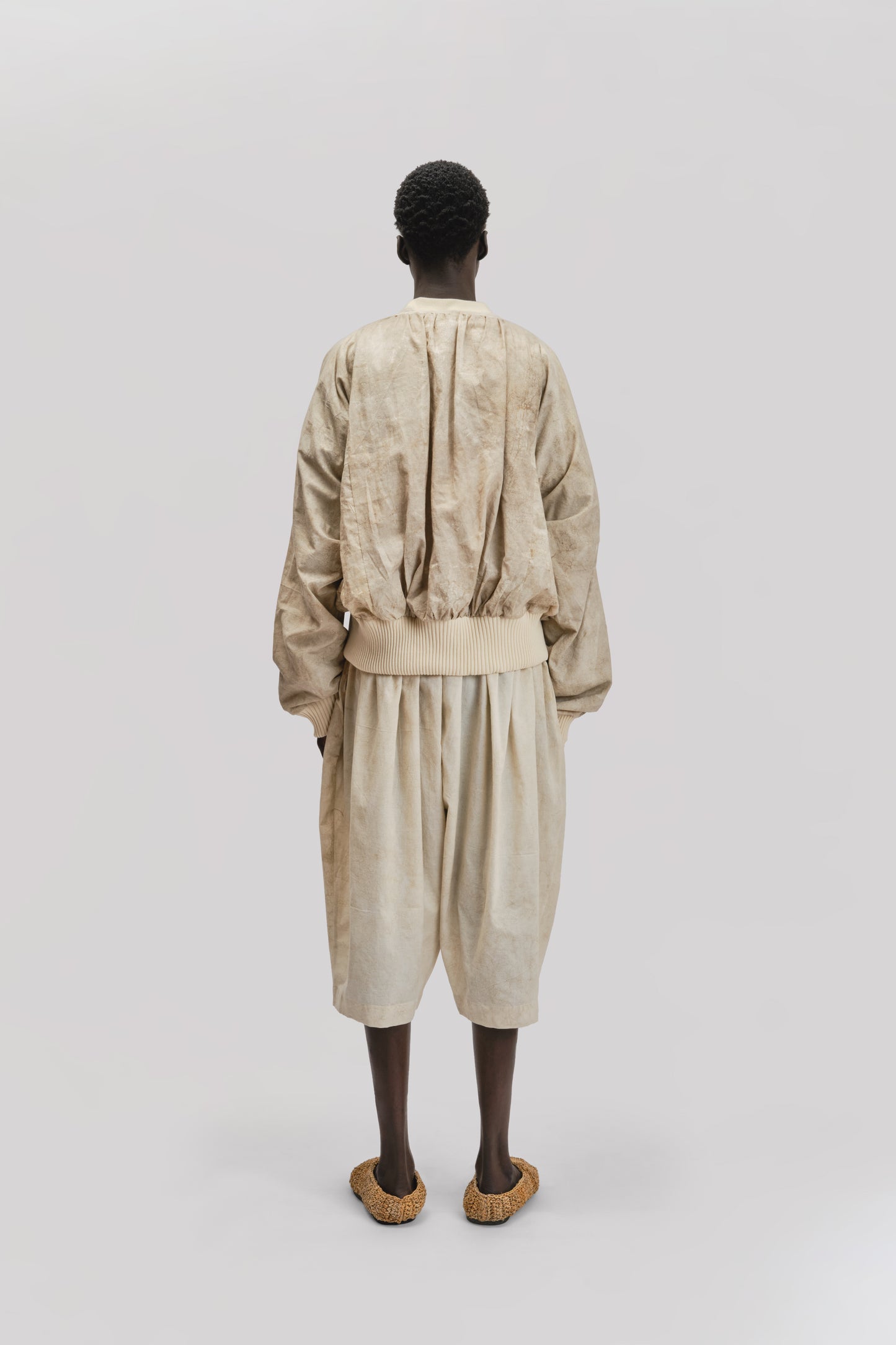 Roly Poly Jacket - Dabu Organic Cotton - Cream Mud