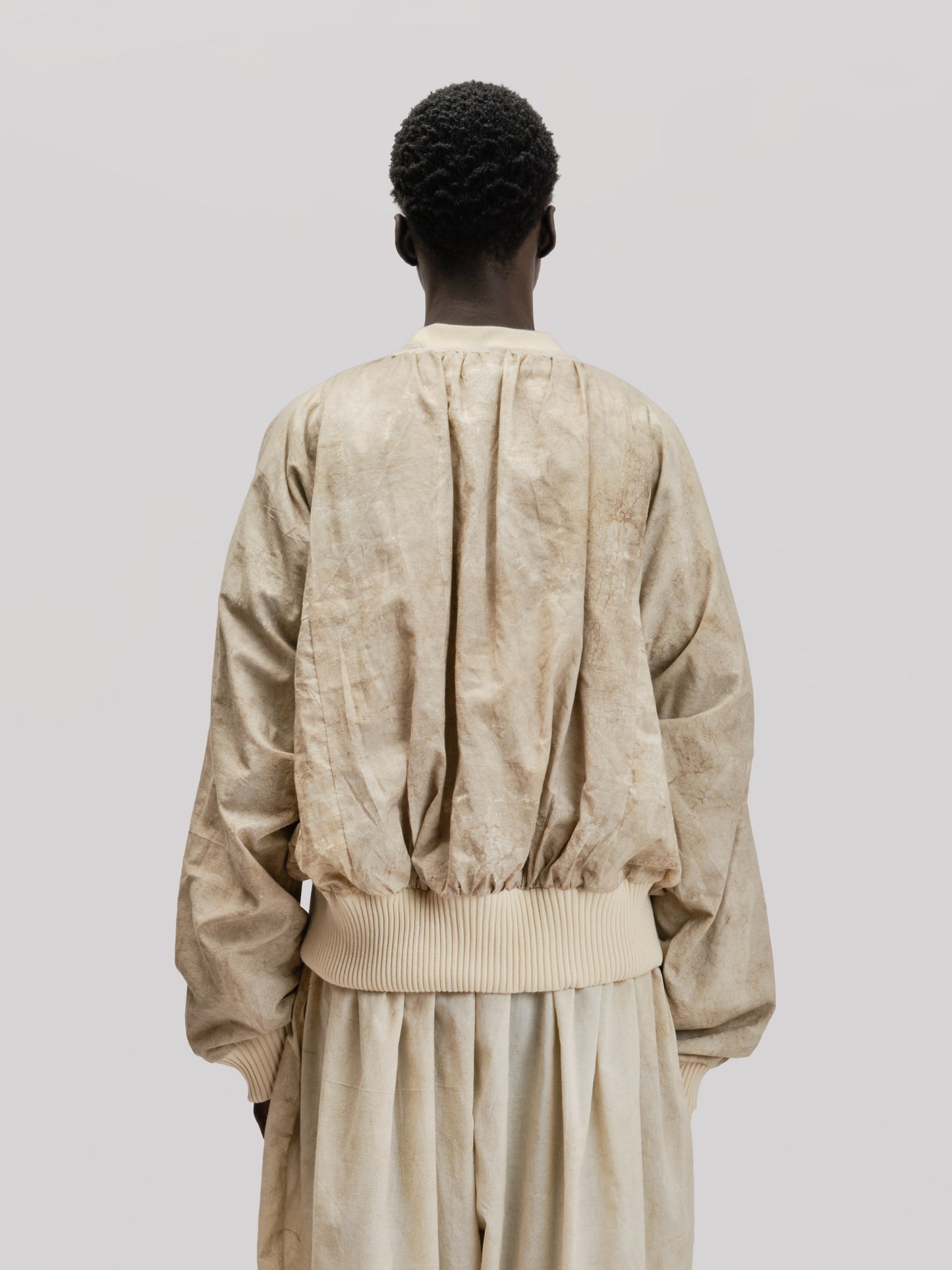 Roly Poly Jacket - Dabu Organic Cotton - Cream Mud