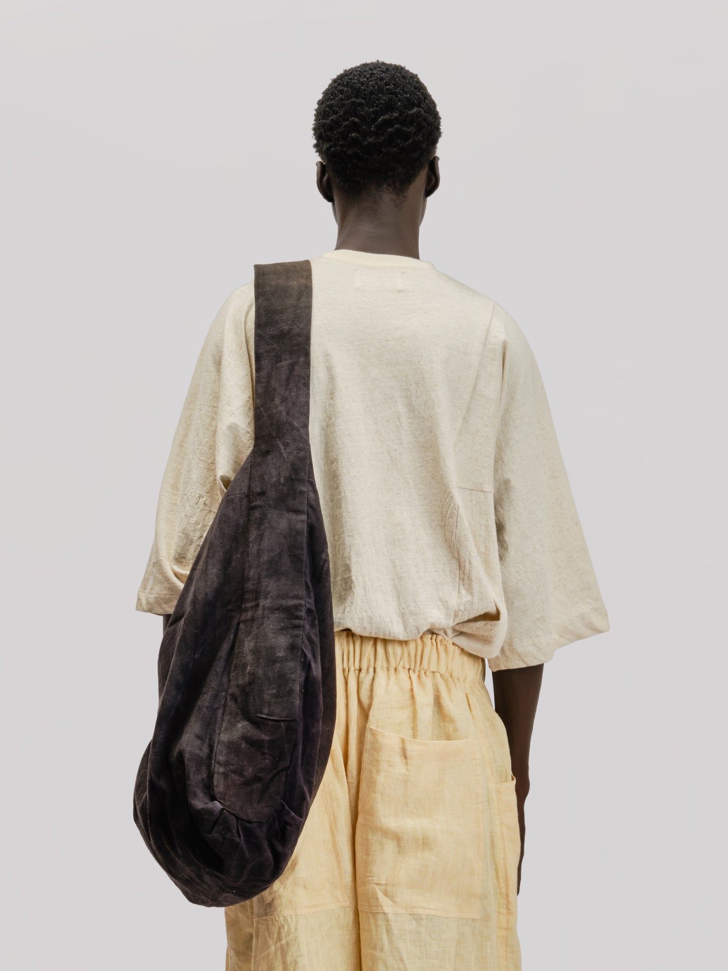 Single Bag – Naturally Dyed Cotton Canvas – Dark Monet