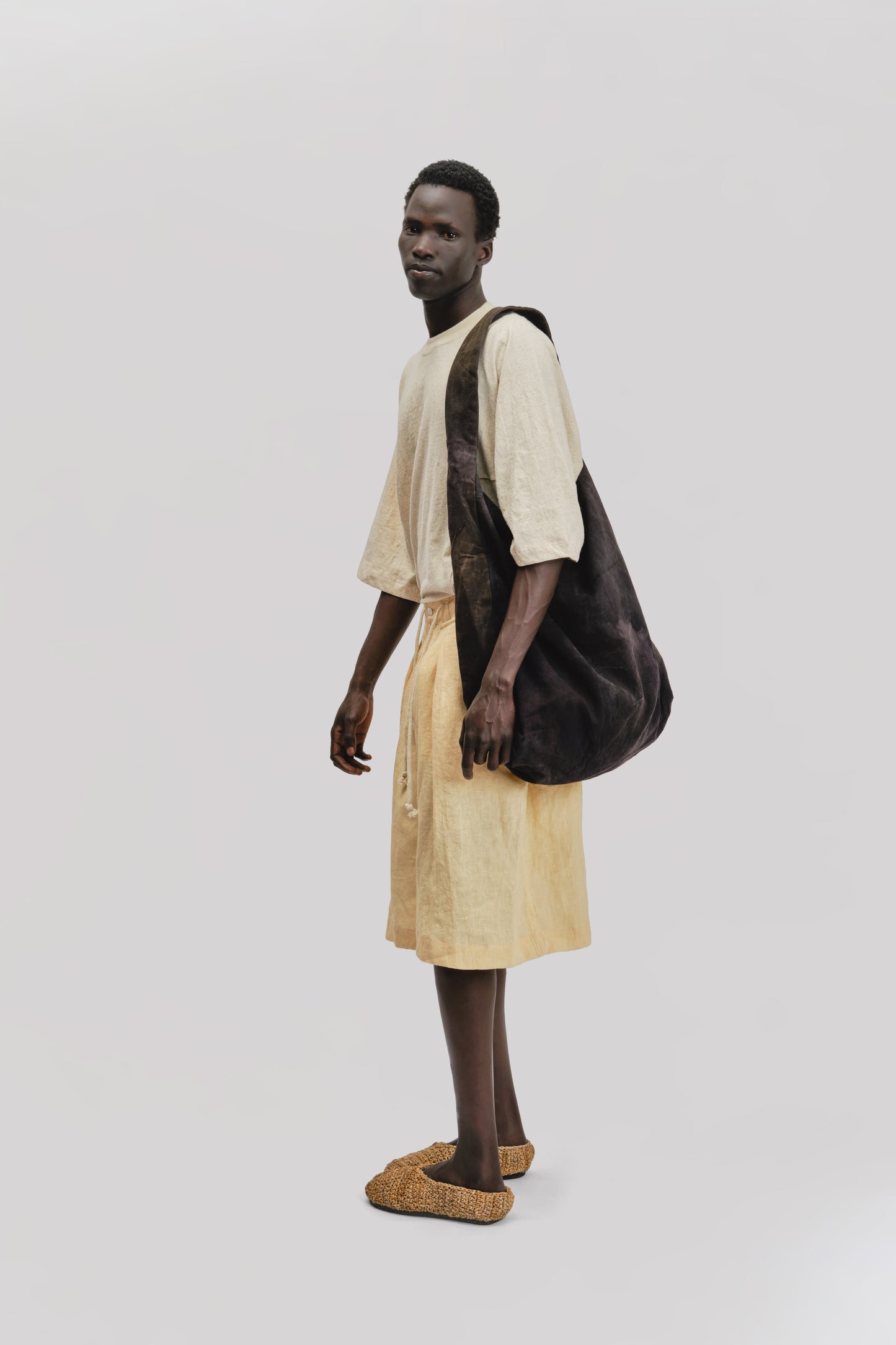 Single Bag – Naturally Dyed Cotton Canvas – Dark Monet