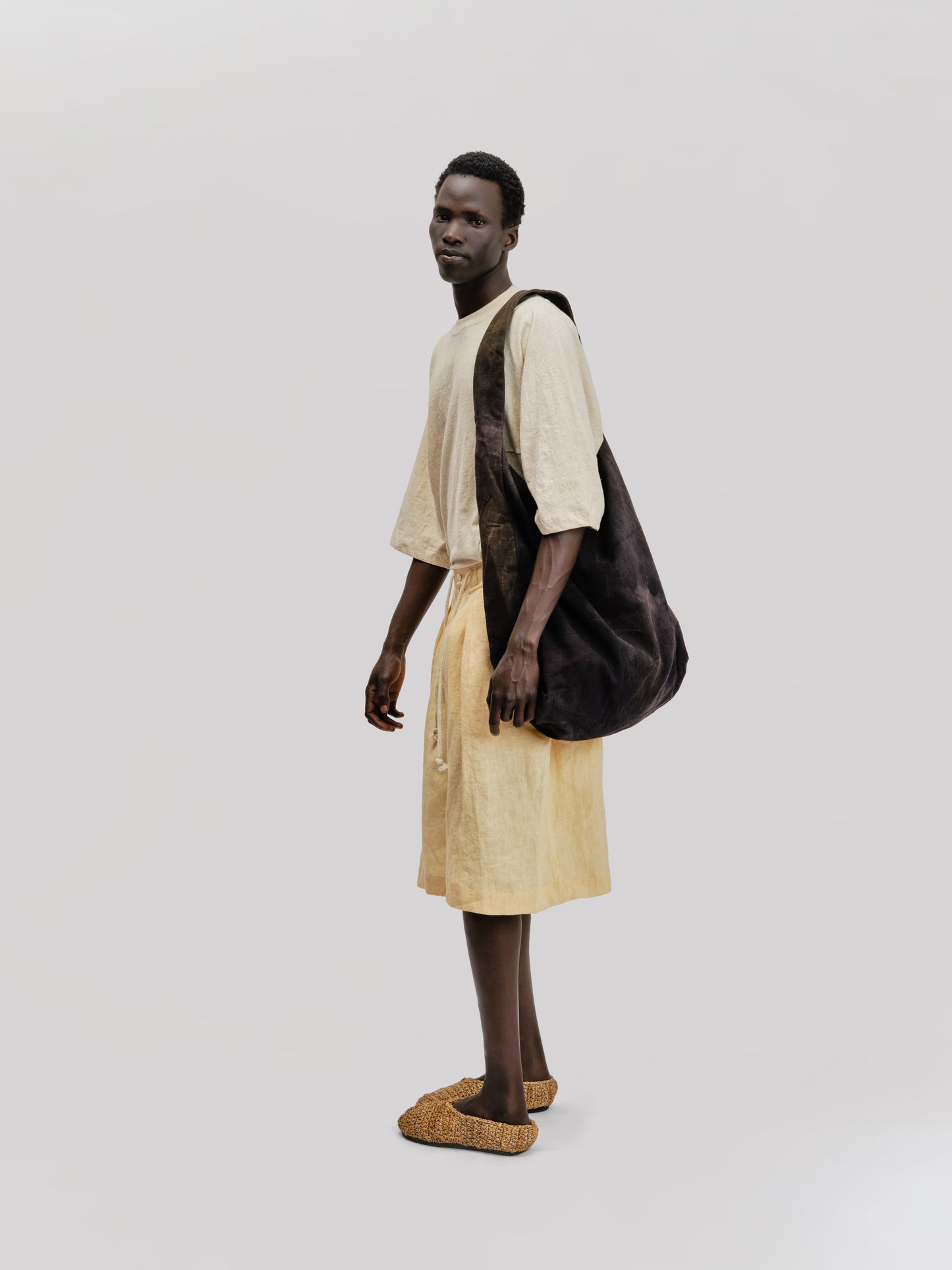 Single Bag – Naturally Dyed Cotton Canvas – Dark Monet
