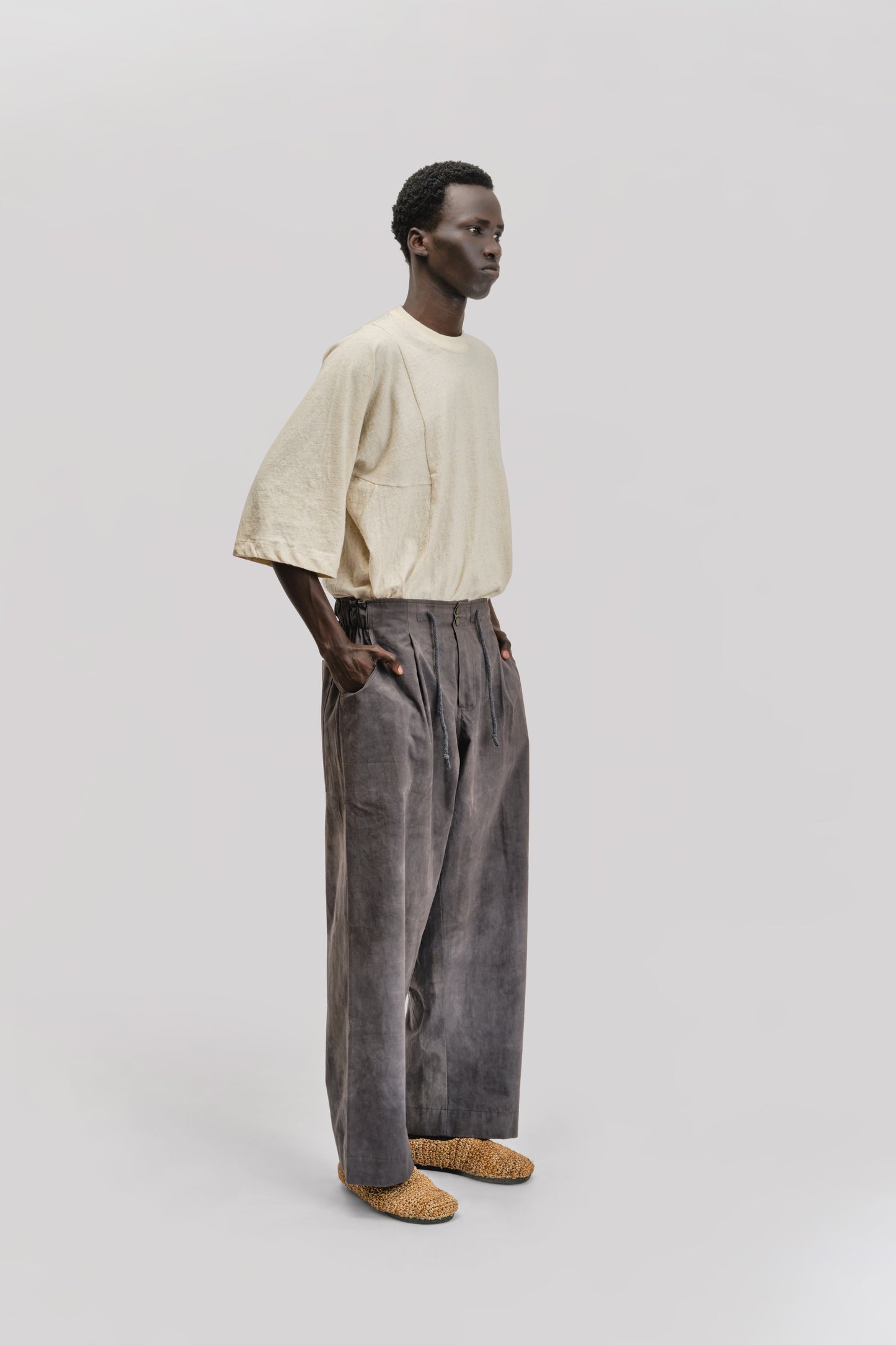 Farmer Pant – Paper Cotton – Grey