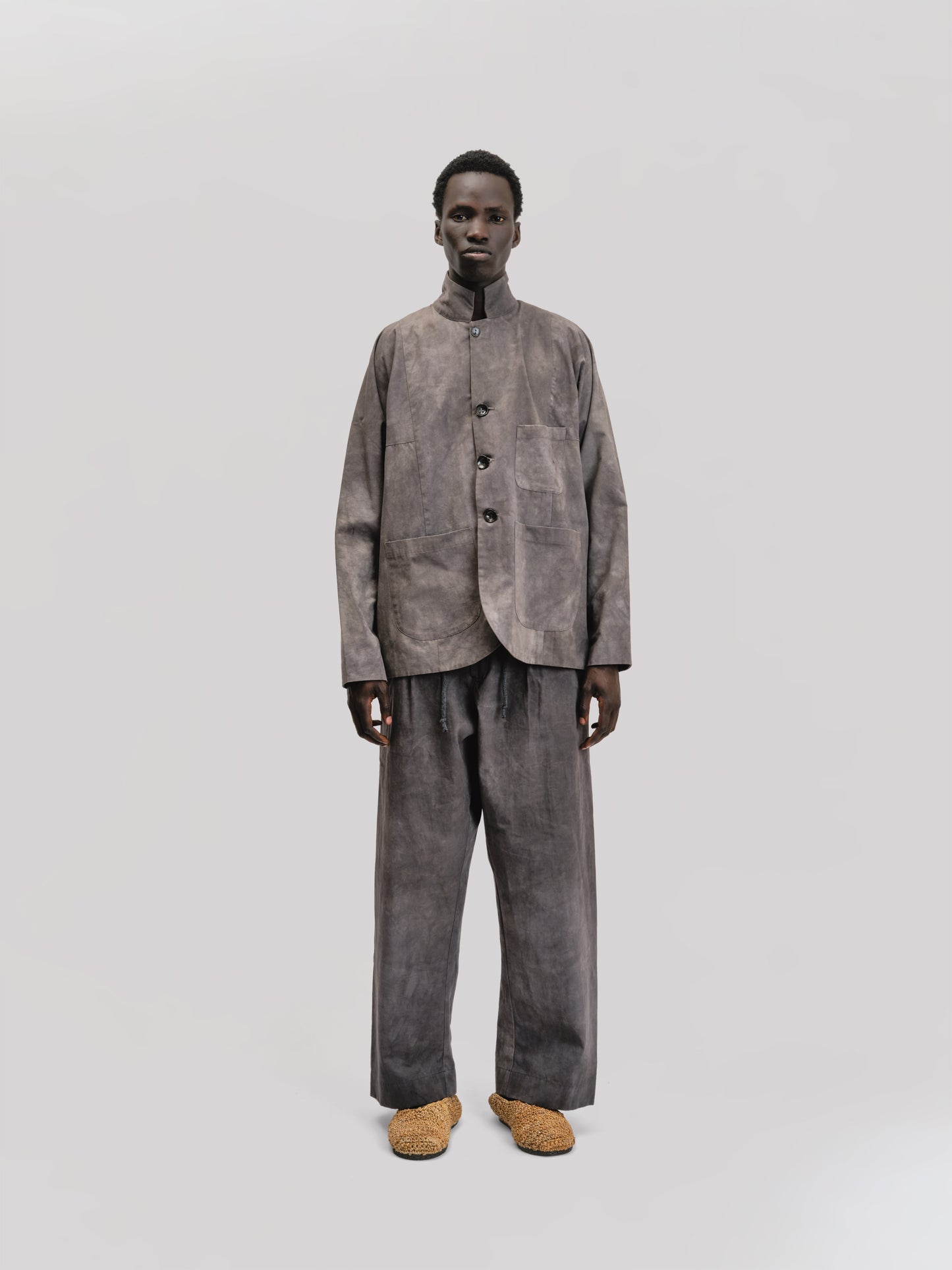 Fisherman Jacket – Paper Cotton – Grey