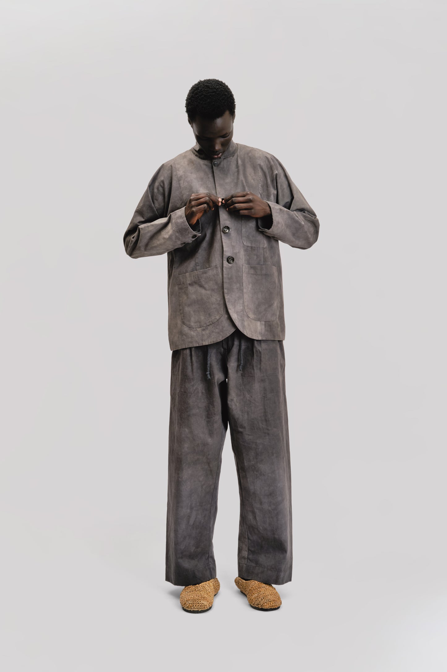 Fisherman Jacket – Paper Cotton – Grey