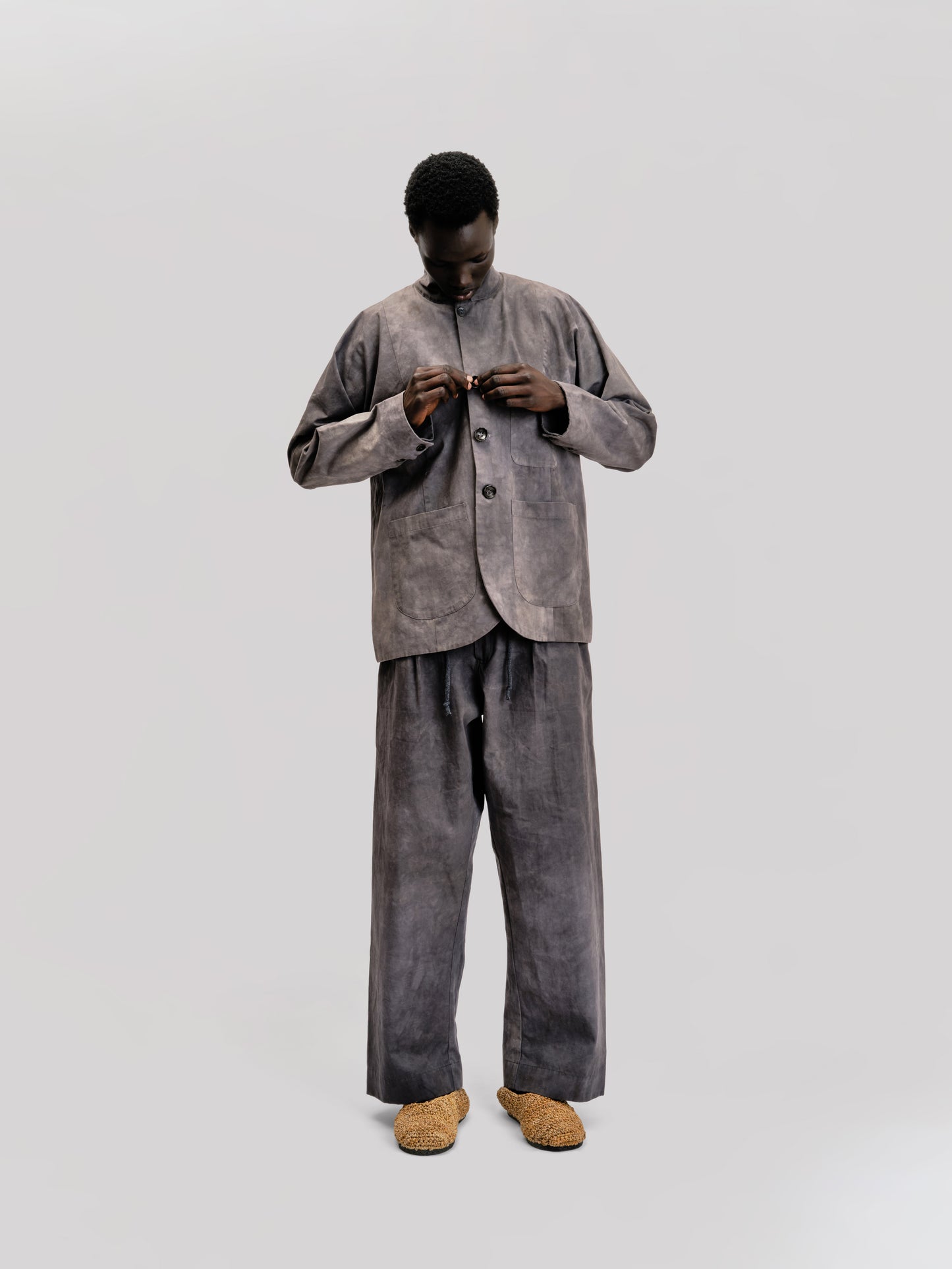 Fisherman Jacket – Paper Cotton – Grey