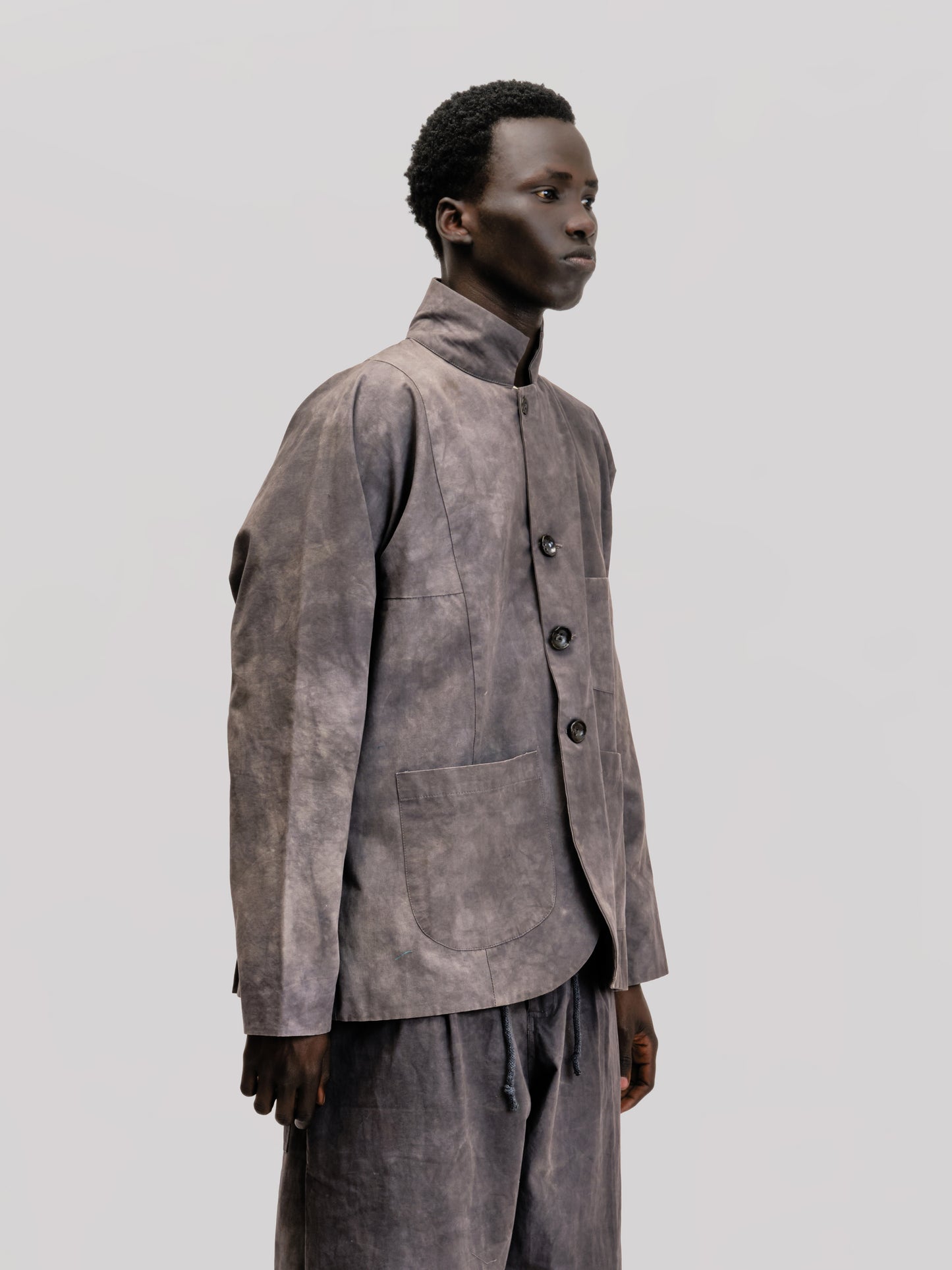 Fisherman Jacket – Paper Cotton – Grey