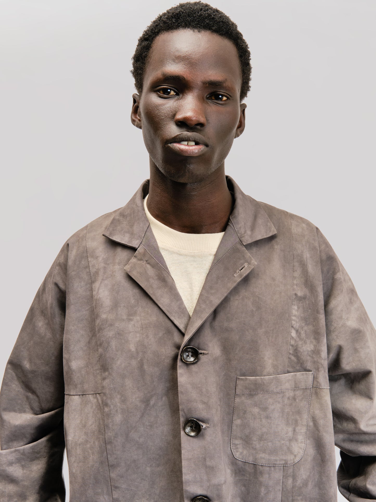 Fisherman Jacket – Paper Cotton – Grey