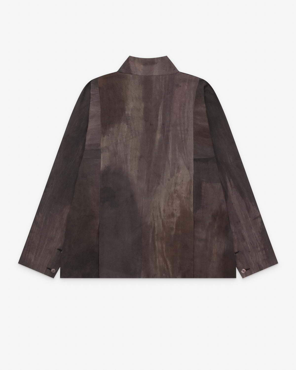 Fisherman Jacket – Hand Painted Cotton – Dark Monet, back