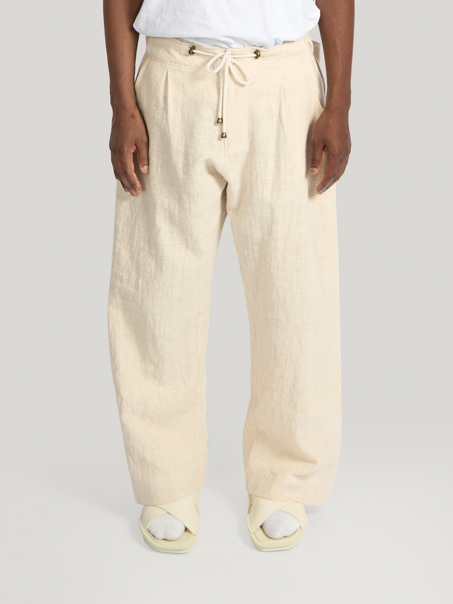Farmer Pant – Handwoven Kala Cotton – Beige