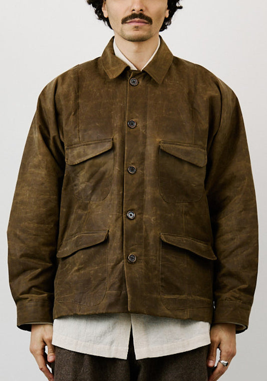 Farmer Jacket – Wax Cotton – Brown