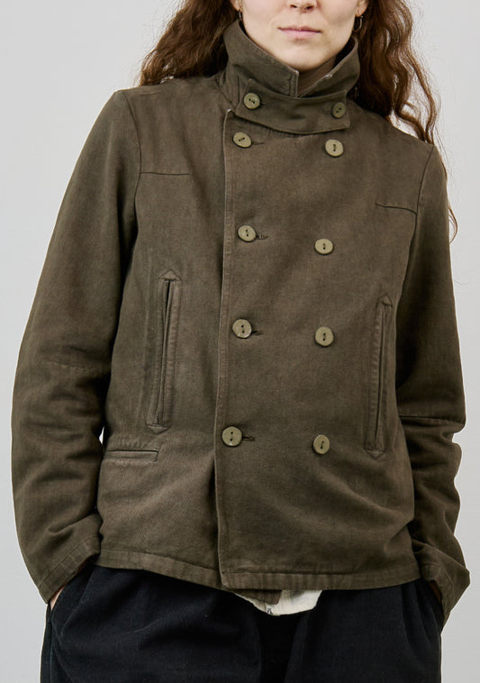 Sailor Jacket – Stonewashed Duck Canvas – Dark Green