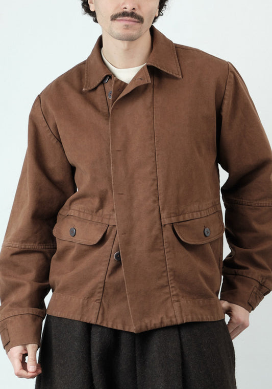 Blouson Jacket – Stonewashed Duck Canvas – Brown