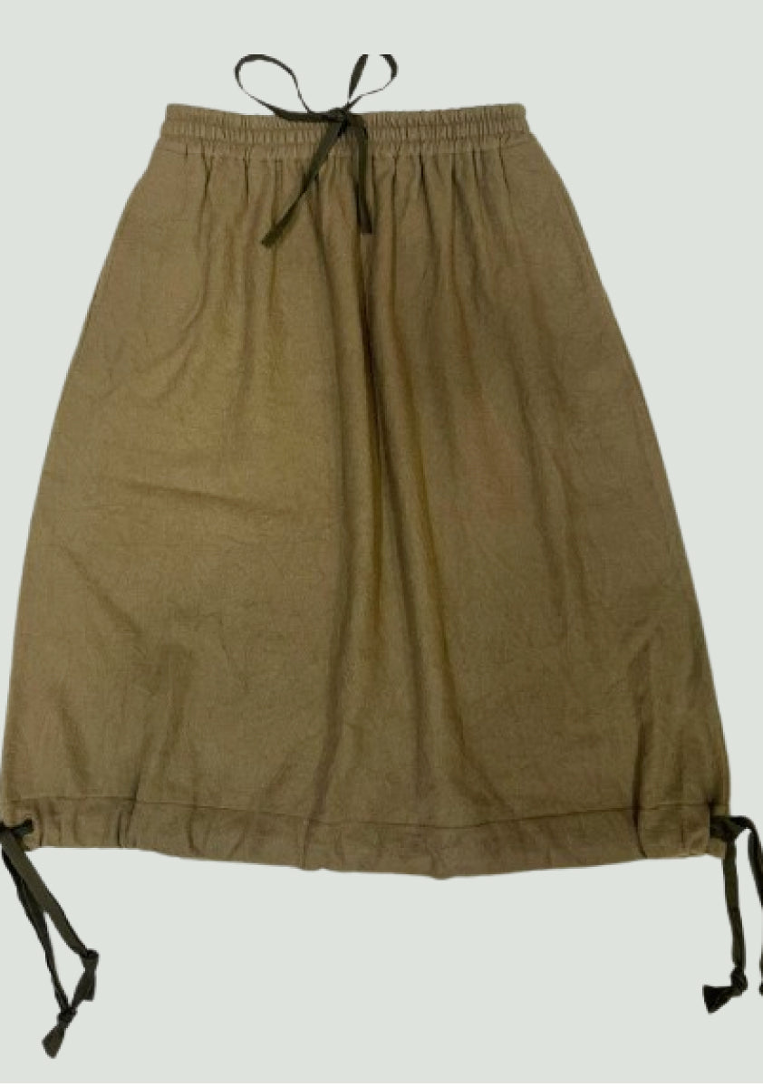 Roly Poly Skirt – Handwoven Yak & Sheep Wool – Green